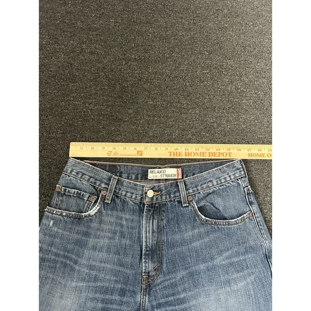 Levi's 559 Relaxed Straight Blue Jeans Mens‎ Size 34x34 Denim Pants Work Western